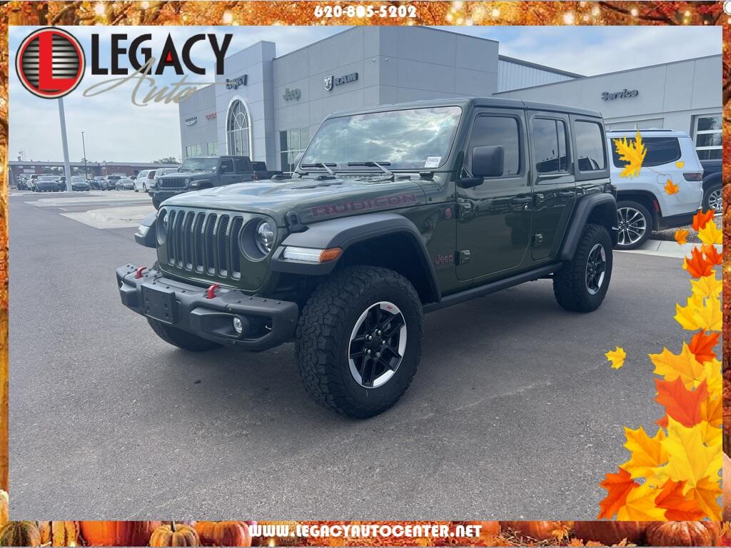 Used 2022 Jeep Wrangler Unlimited Rubicon with VIN 1C4HJXFN7NW246477 for sale in Garden City, KS