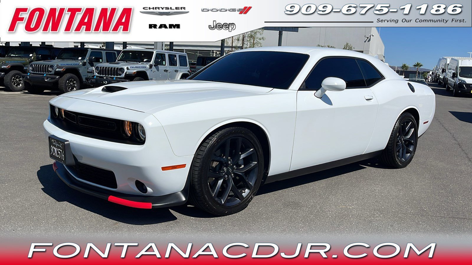 Used 2022 Dodge Challenger GT with VIN 2C3CDZJG3NH117774 for sale in Fontana, CA