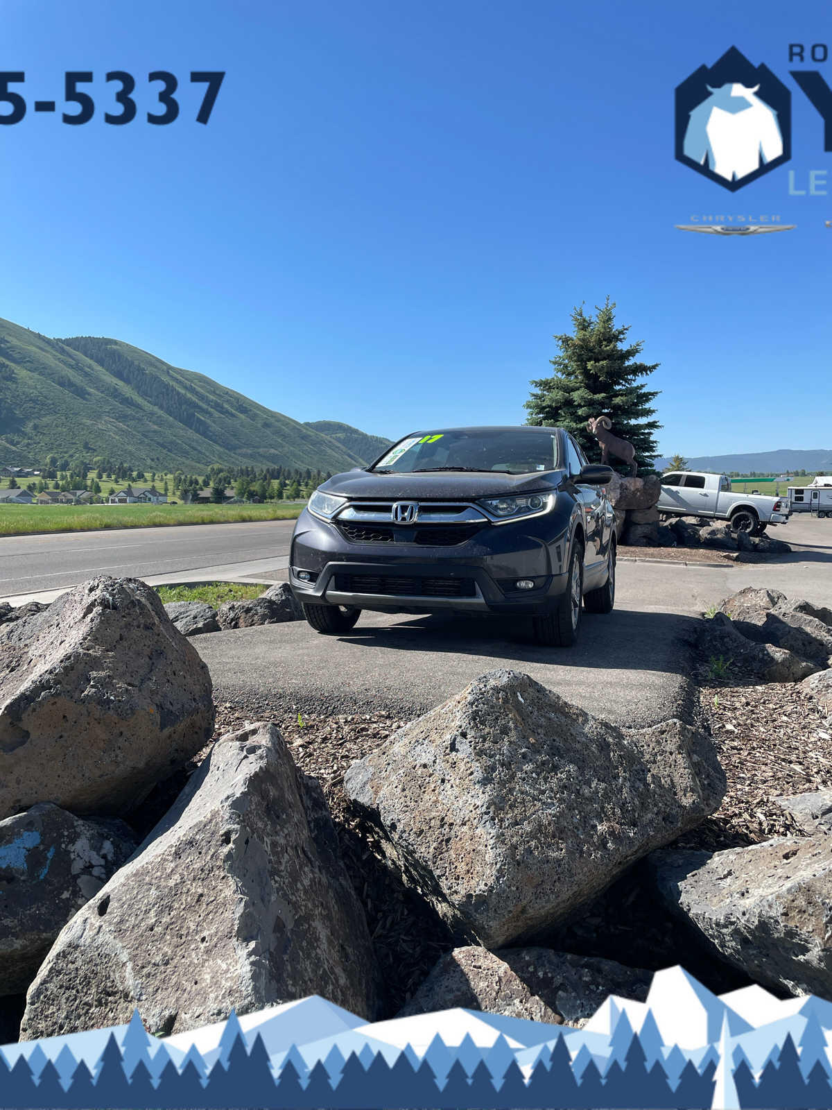 Used 2017 Honda CR-V EX-L with VIN 2HKRW2H86HH637789 for sale in Jackson, WY