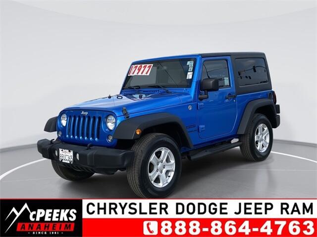 Used 2015 Jeep Wrangler Sport with VIN 1C4AJWAG5FL611875 for sale in Anaheim, CA