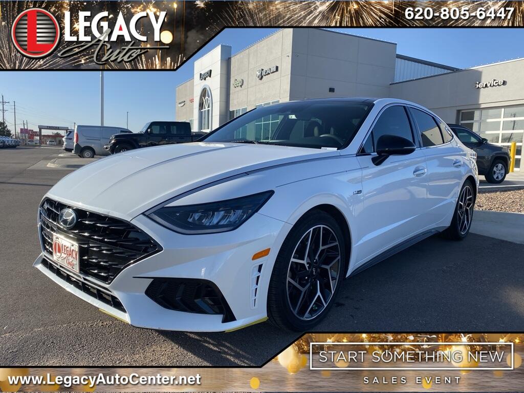 Used 2021 Hyundai Sonata N Line with VIN 5NPEK4JC6MH131572 for sale in Garden City, KS