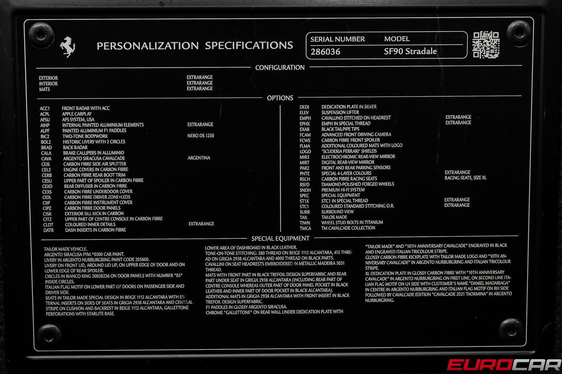 2022 Ferrari SF90 Stradale *TAILOR MADE * RARE 1 OF 1*Image 7