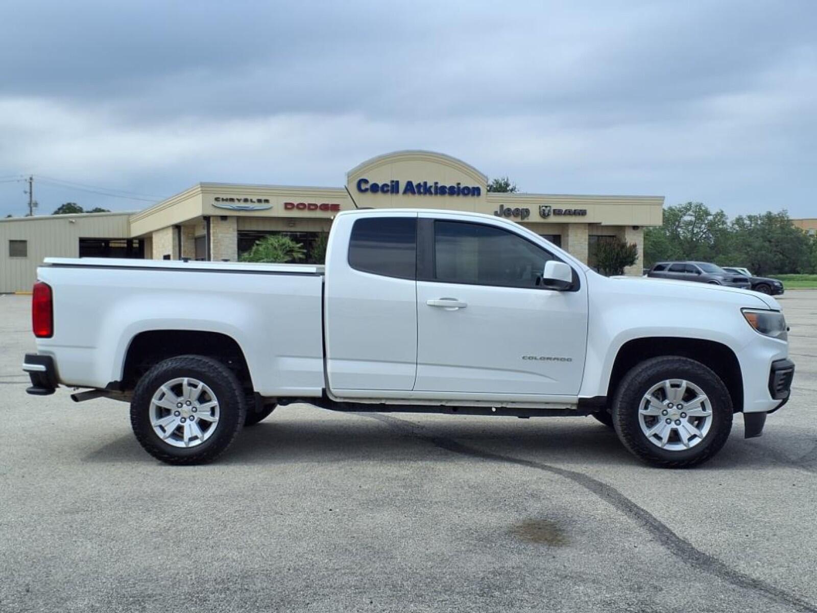 Used 2021 Chevrolet Colorado LT with VIN 1GCHSCEAXM1247574 for sale in Burnet, TX
