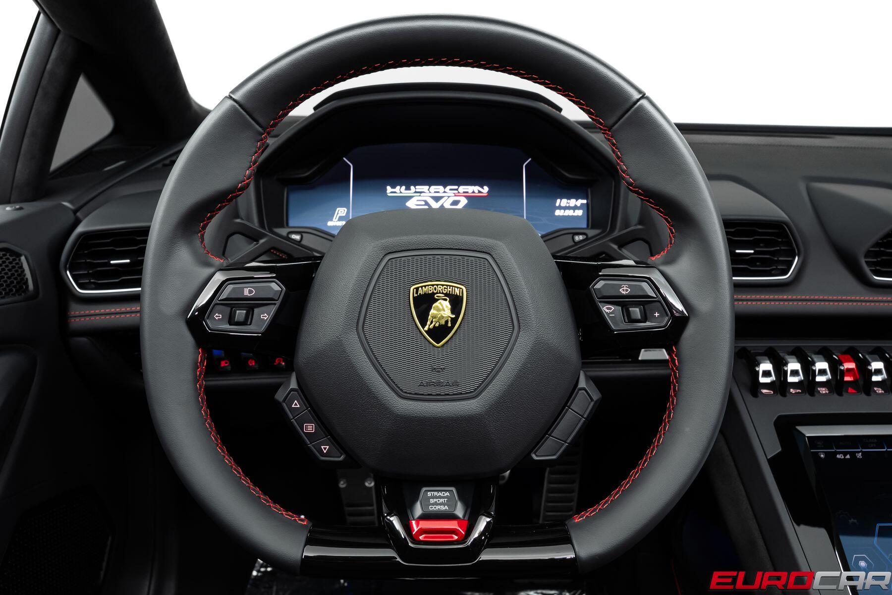 2023 Lamborghini Huracan EVO Spyder RWD *60TH ANNIVERSARY EDITION * FULL PPF* in a Bianco Icarus Metallic exterior color and Blackinterior. Eurocars OC 949-722-7121 eurocaroc.com 