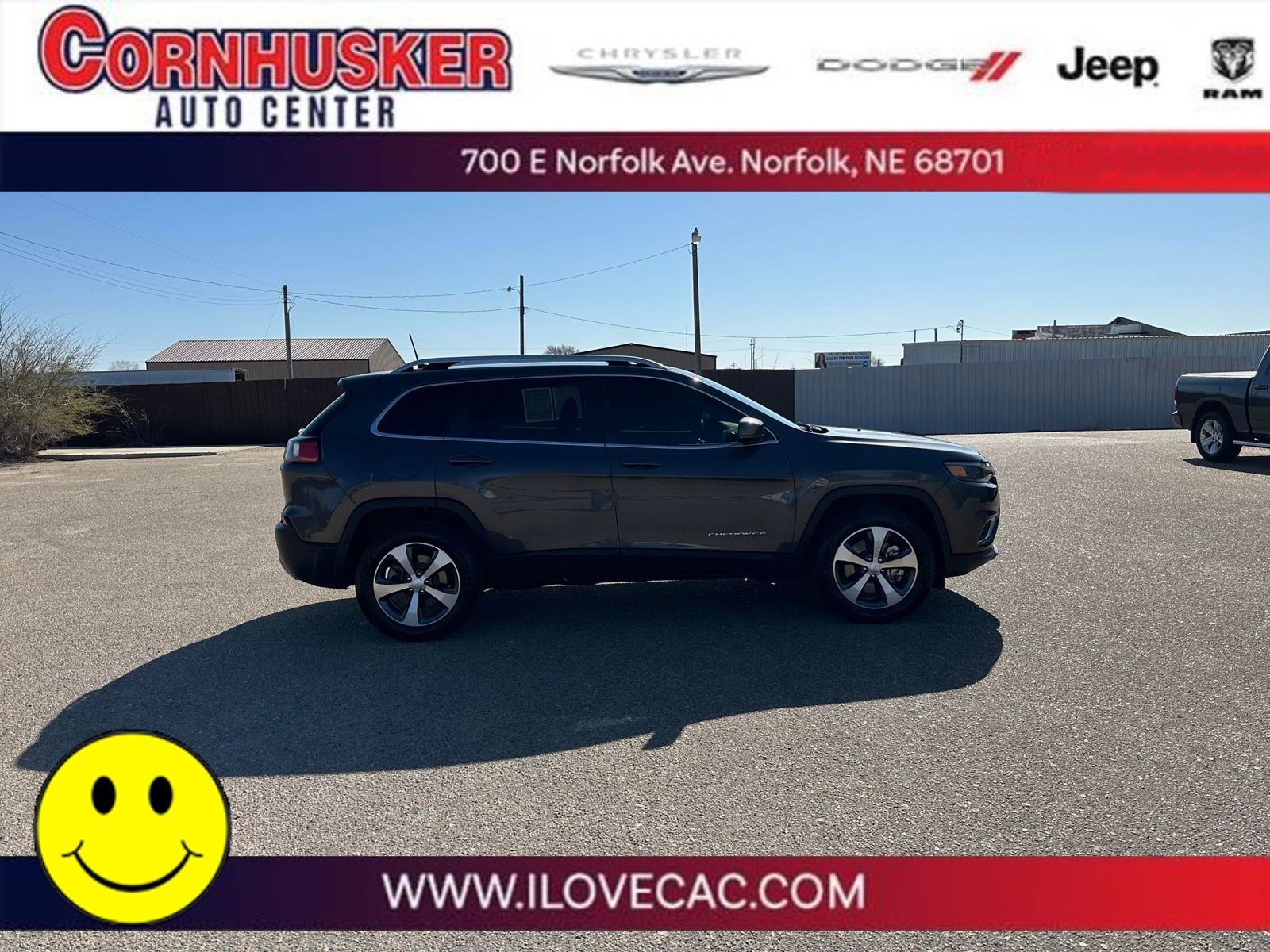 Used 2020 Jeep Cherokee Limited with VIN 1C4PJMDX1LD607497 for sale in Norfolk, NE