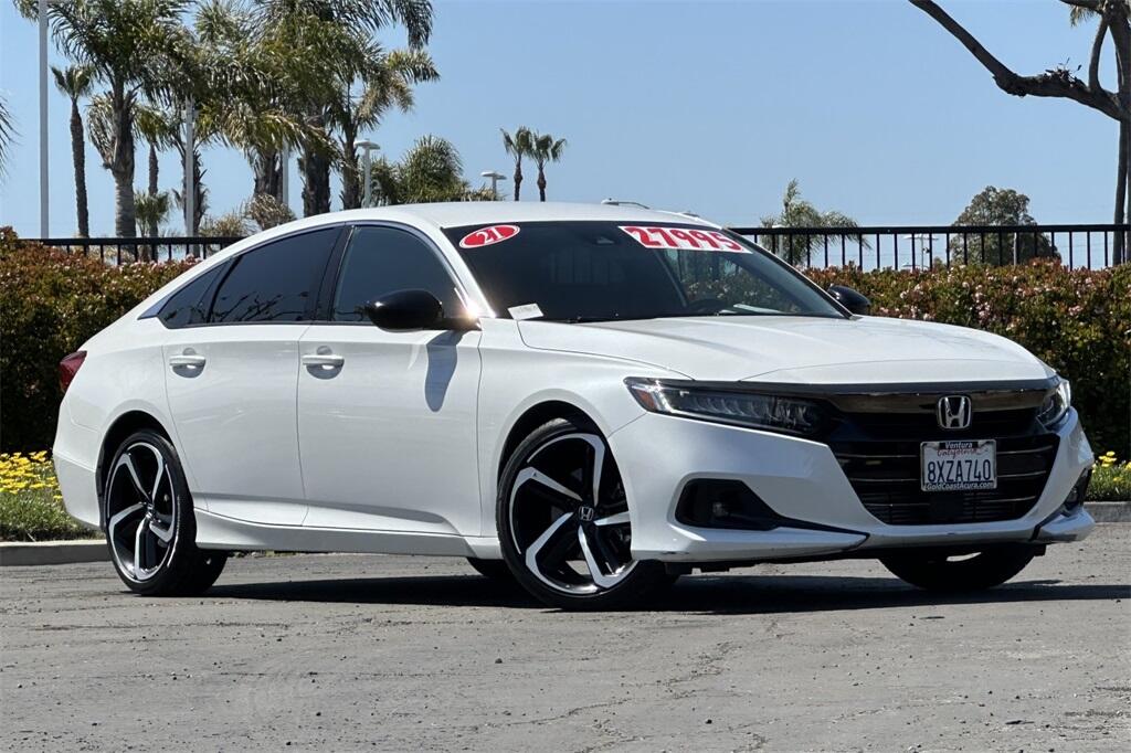 Used 2021 Honda Accord Sport with VIN 1HGCV1F30MA094601 for sale in Ventura, CA