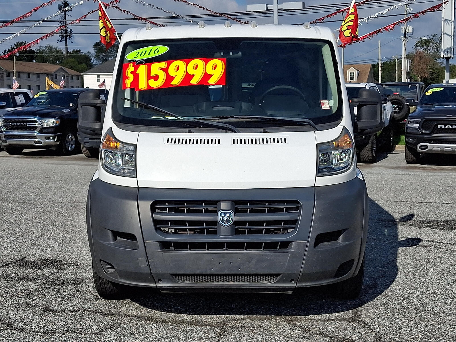 Used 2016 RAM ProMaster Cargo Van Base with VIN 3C6TRVAG3GE104972 for sale in New Castle, DE