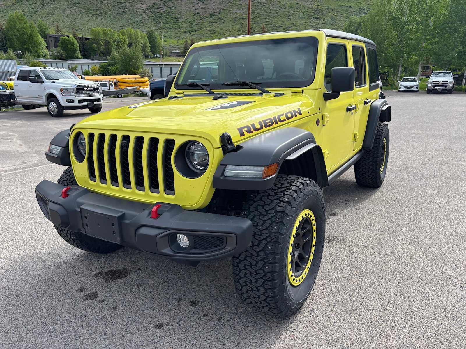 Used 2022 Jeep Wrangler Unlimited Rubicon with VIN 1C4HJXFN0NW262763 for sale in Jackson, WY