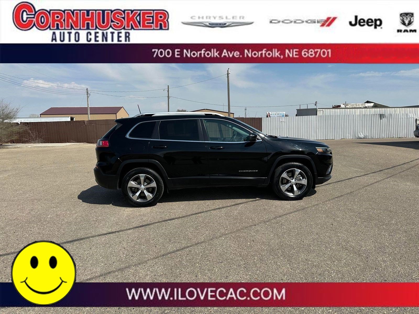 Used 2020 Jeep Cherokee Limited with VIN 1C4PJMDX6LD563318 for sale in Norfolk, NE