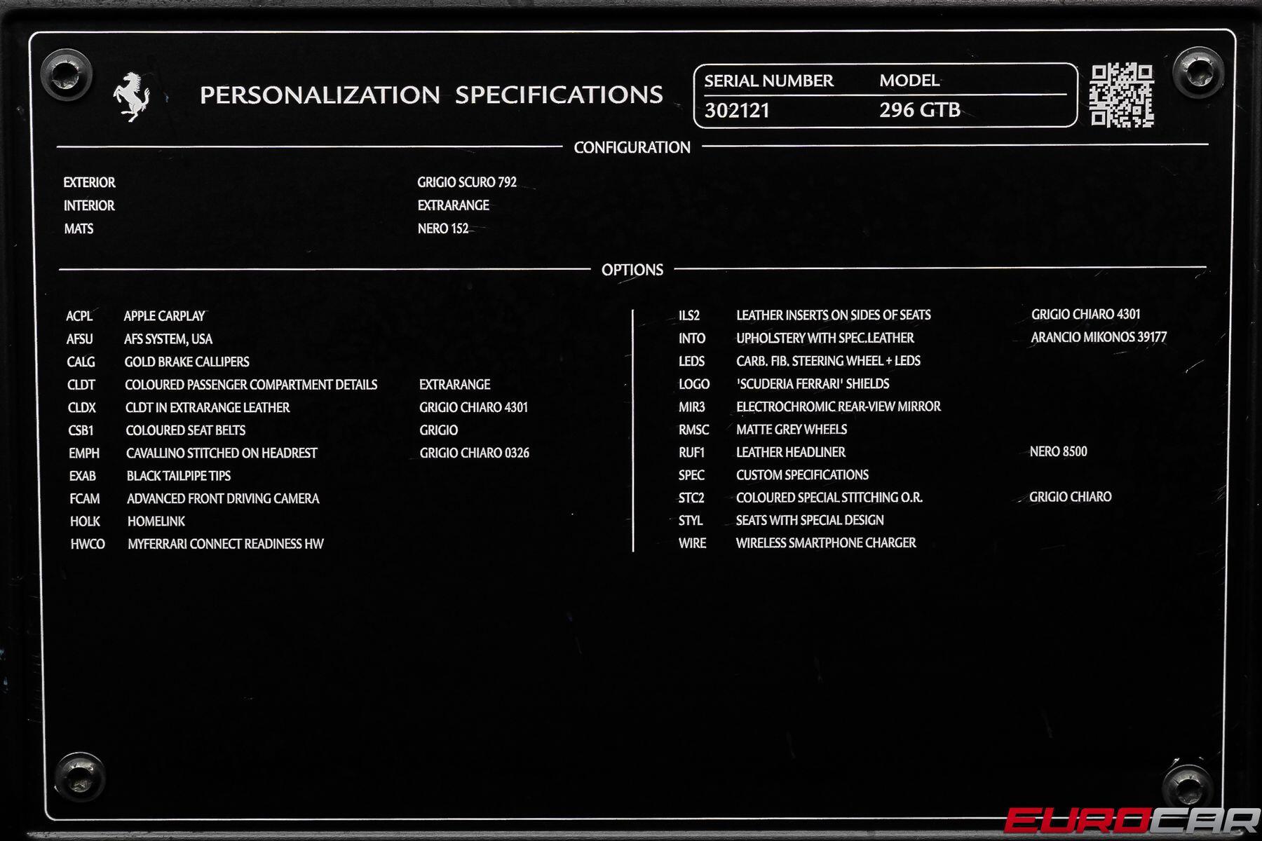 2024 Ferrari 296 GTB *RARE INTERIOR COLOR * PASSENGER DISPLAY*Image 11