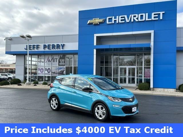 Used 2021 Chevrolet Bolt EV LT with VIN 1G1FY6S06M4108486 for sale in Rochelle, IL