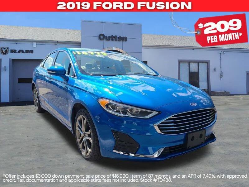 Used 2019 Ford Fusion SEL with VIN 3FA6P0CD0KR224558 for sale in Tamaqua, PA