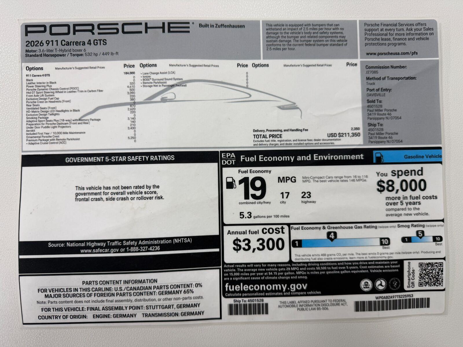 Used 2026 Porsche 911 Carrera 4 GTS
