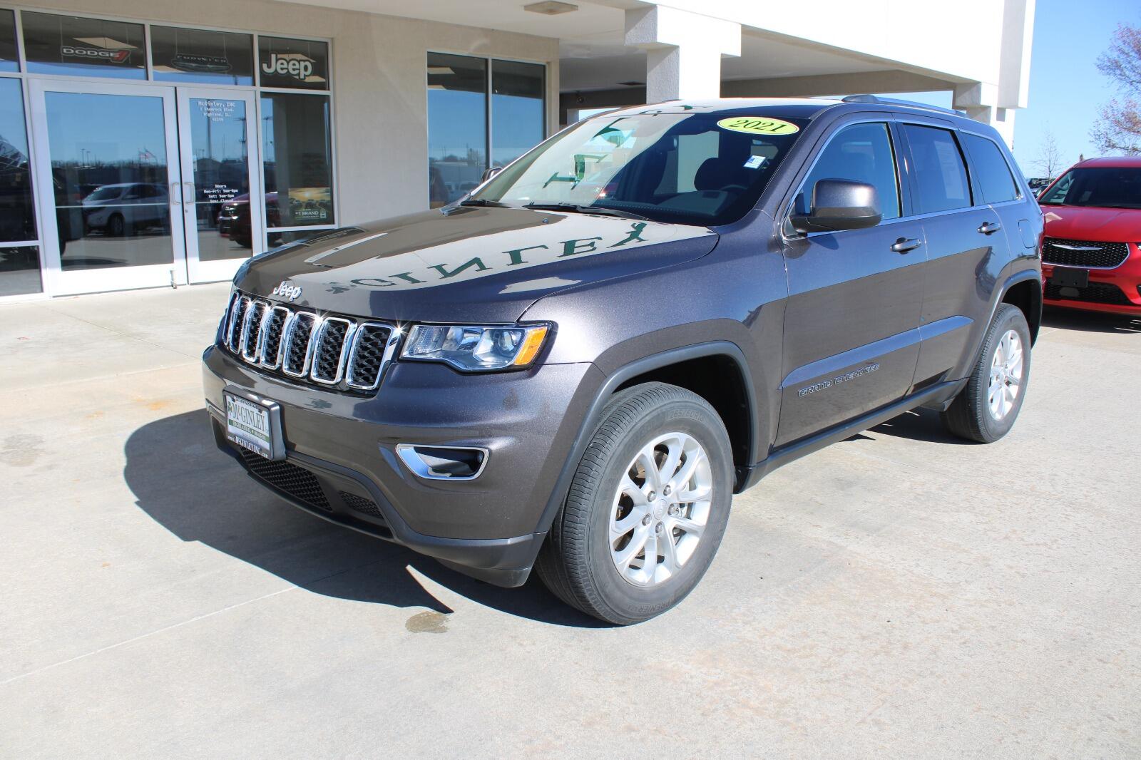 Certified 2021 Jeep Grand Cherokee Laredo E with VIN 1C4RJFAG8MC524360 for sale in Highland, IL