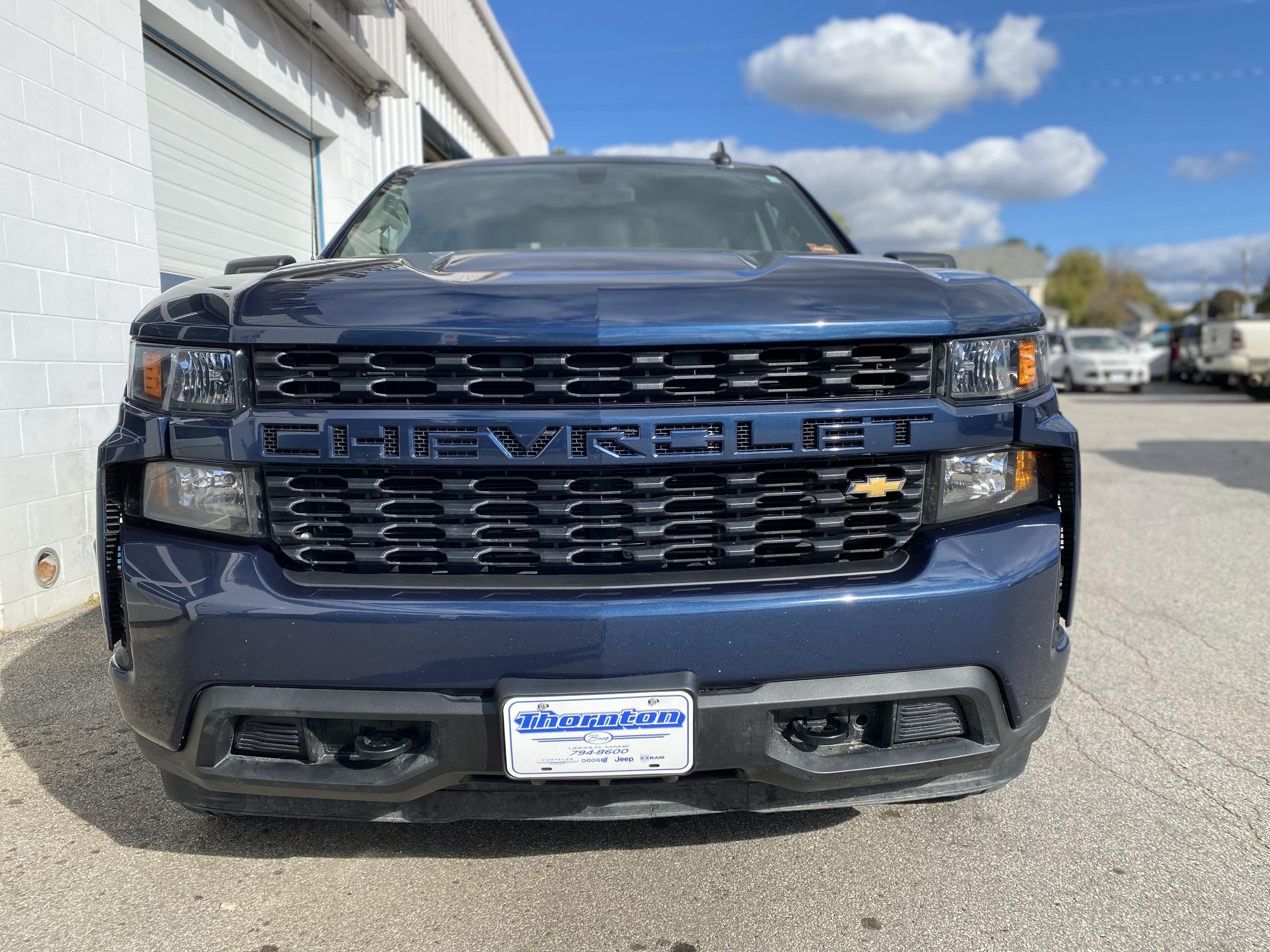 Used 2021 Chevrolet Silverado 1500 Custom with VIN 3GCPYBEK6MG209760 for sale in Lincoln, ME