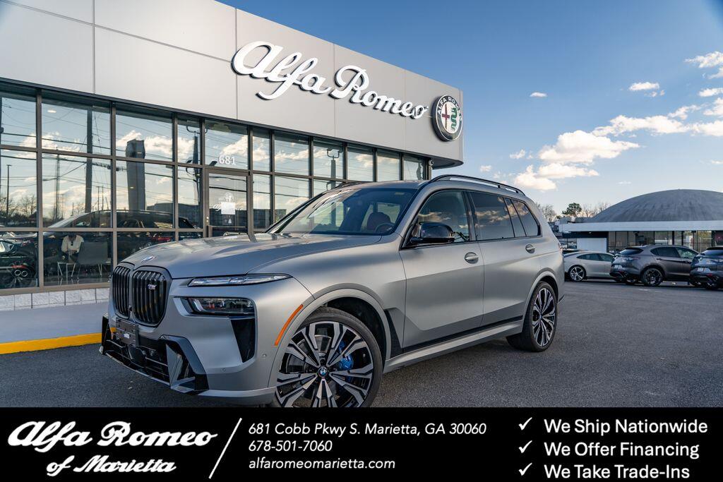 Used 2025 BMW X7 M60i with VIN 5UX33EM04S9W36218 for sale in Marietta, GA