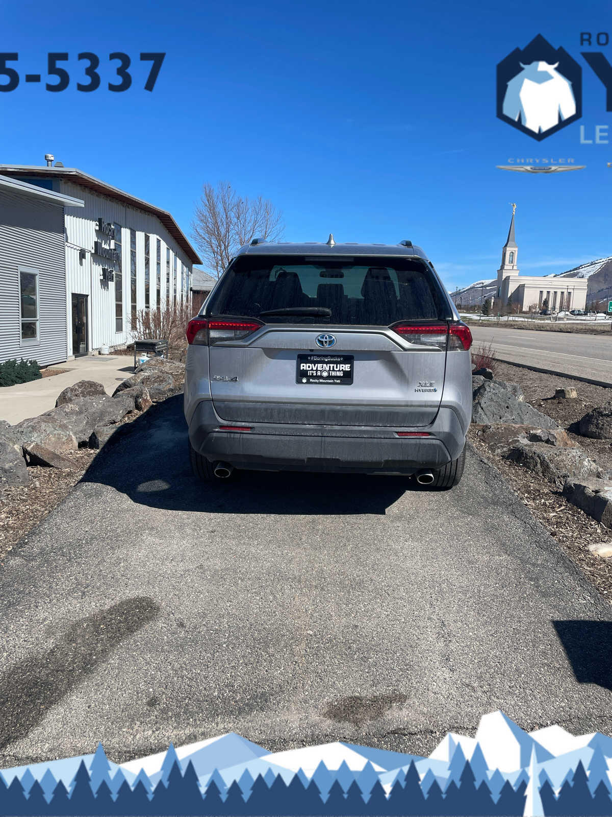 Used 2022 Toyota RAV4 XLE Premium with VIN 4T3B6RFV6NU080633 for sale in Jackson, WY