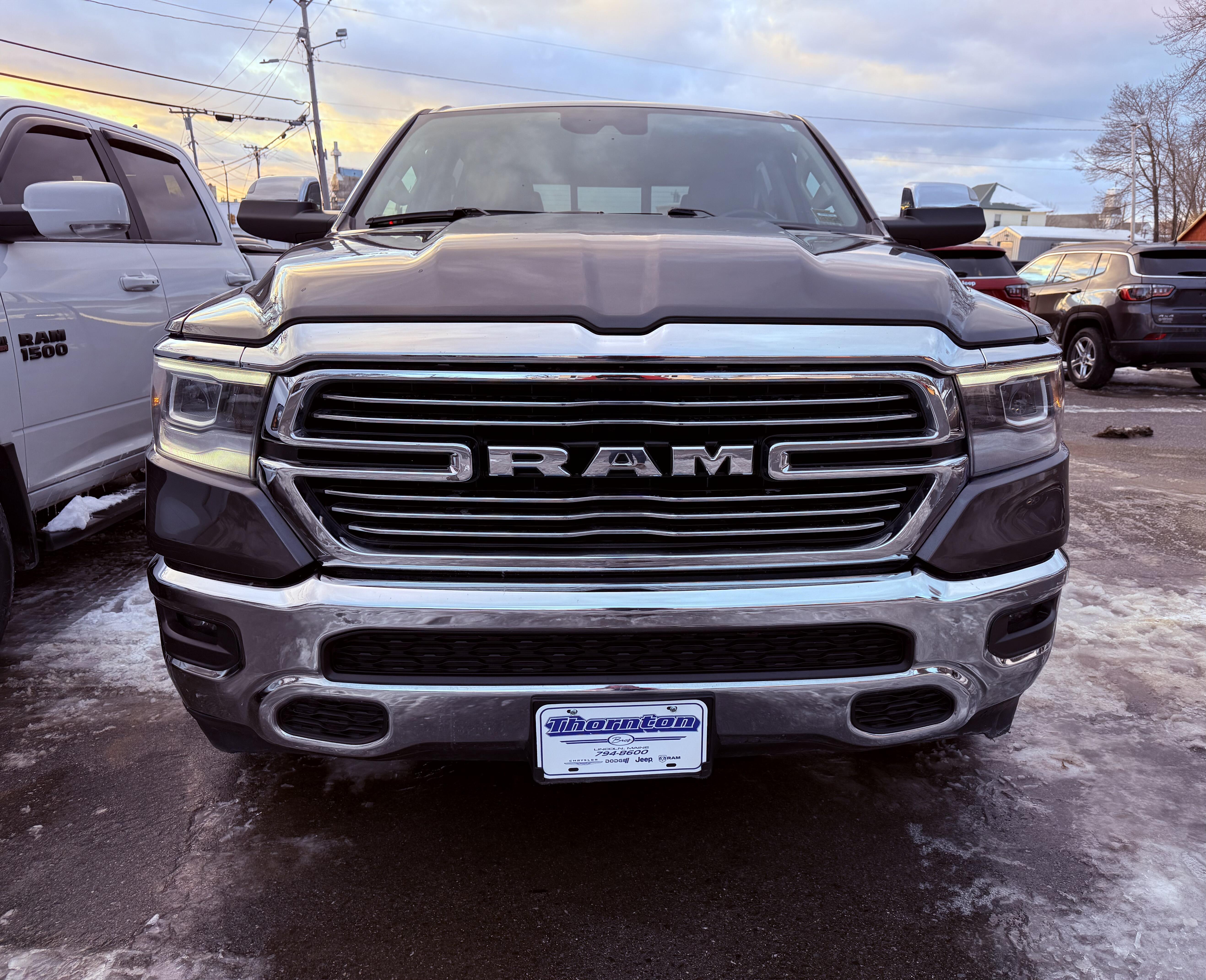 Used 2021 RAM Ram 1500 Pickup Laramie with VIN 1C6SRFJT9MN589768 for sale in Lincoln, ME
