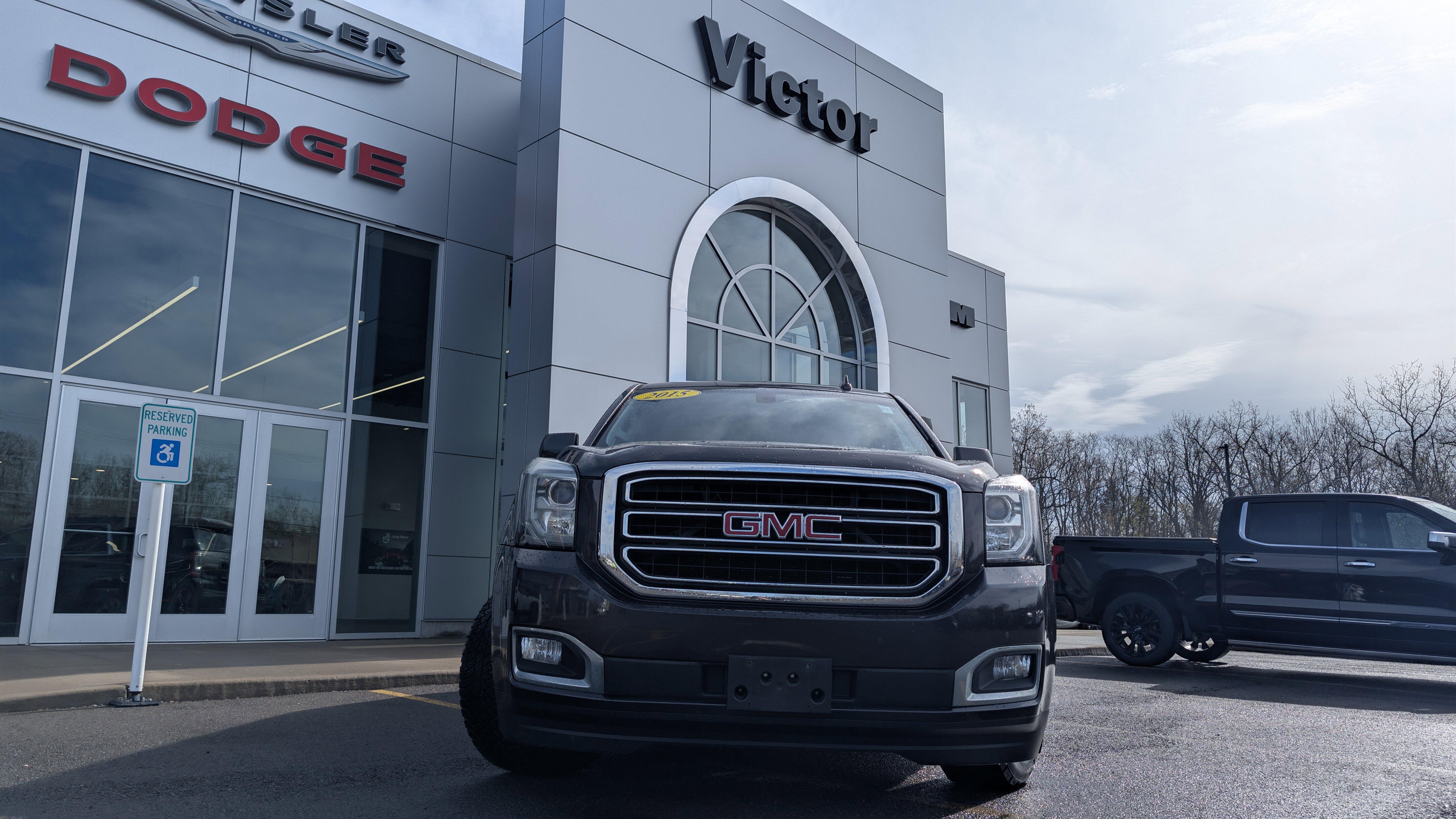Used 2015 GMC Yukon SLE with VIN 1GKS2AKC2FR694411 for sale in Victor, NY