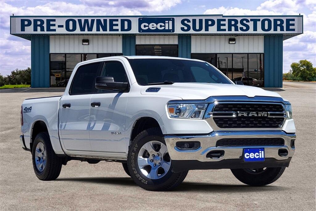 Used 2023 RAM Ram 1500 Pickup Big Horn/Lone Star with VIN 1C6SRFFTXPN595012 for sale in Burnet, TX