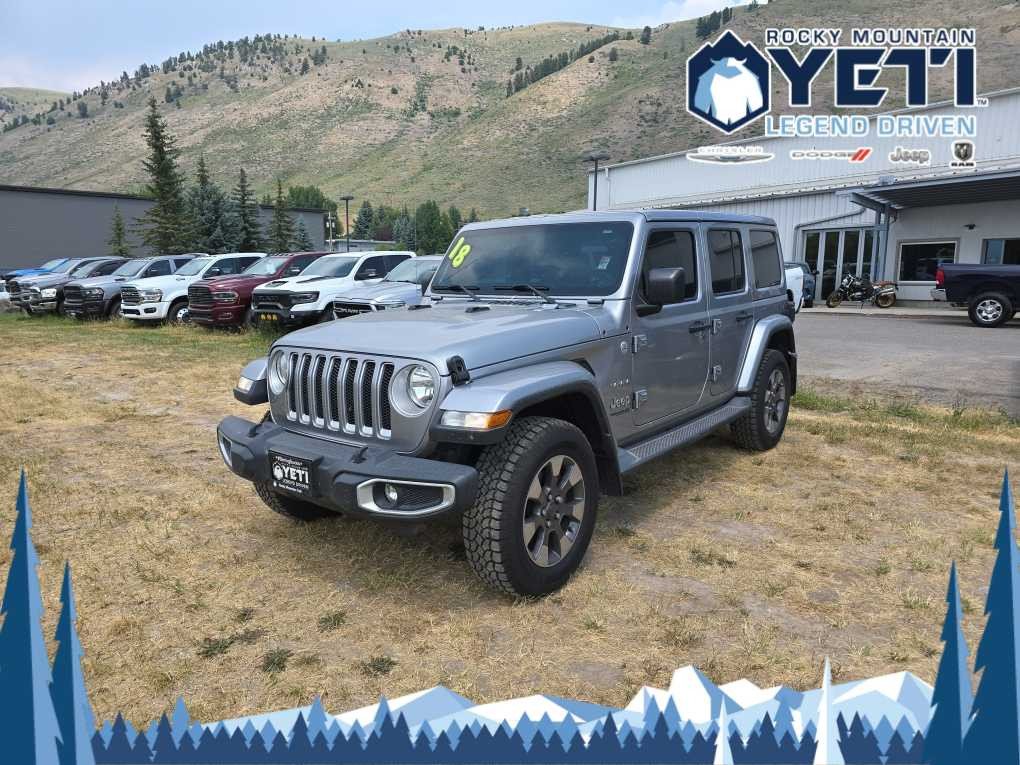 Used 2018 Jeep All-New Wrangler Unlimited Sahara with VIN 1C4HJXEG4JW153607 for sale in Jackson, WY