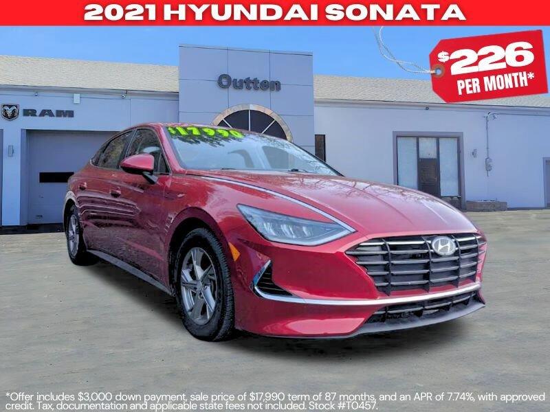 Used 2021 Hyundai Sonata SE with VIN 5NPEG4JA4MH125608 for sale in Tamaqua, PA