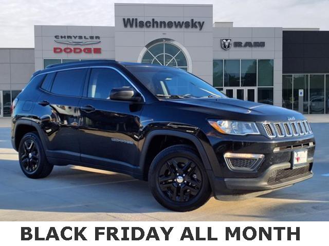 Used 2019 Jeep Compass Sport with VIN 3C4NJCAB4KT676719 for sale in Huntsville, TX