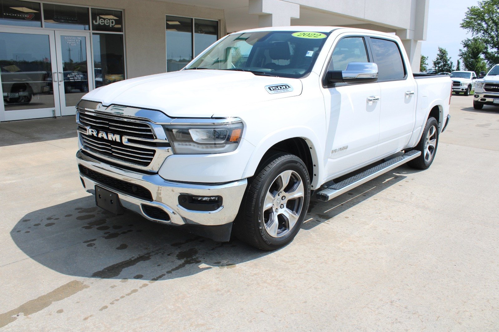 Certified 2022 RAM Ram 1500 Pickup Laramie with VIN 1C6SRFJT4NN458121 for sale in Highland, IL