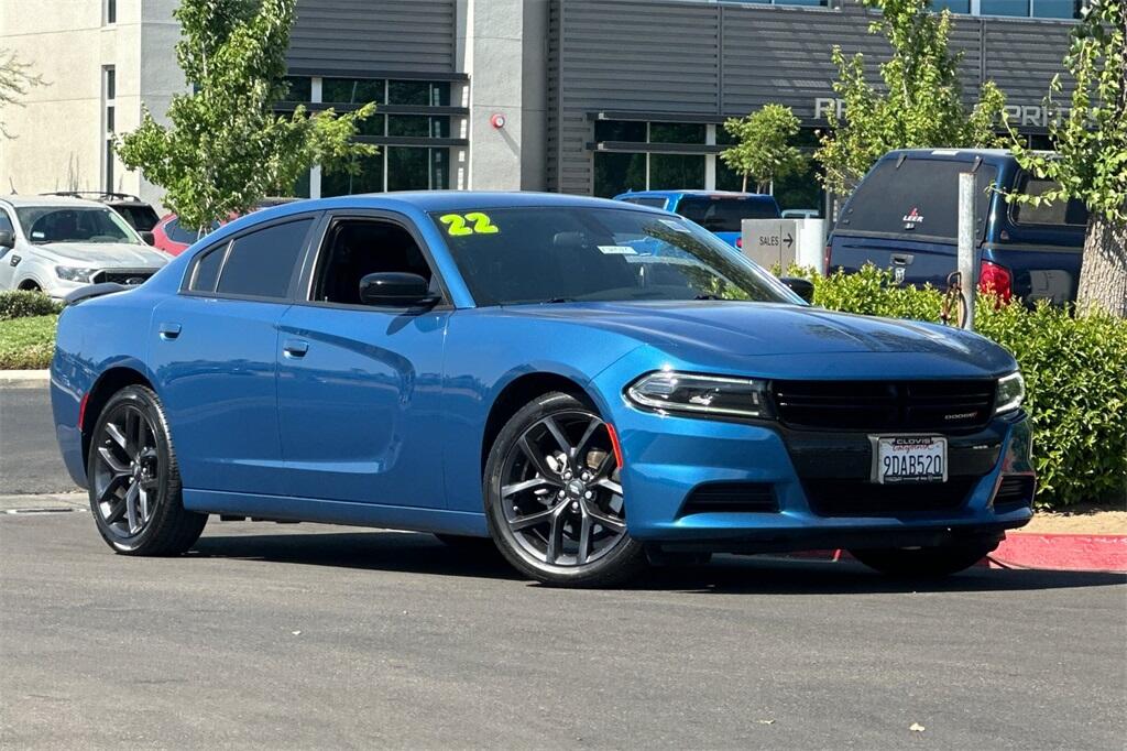 Used 2022 Dodge Charger SXT with VIN 2C3CDXBG1NH221585 for sale in Clovis, CA
