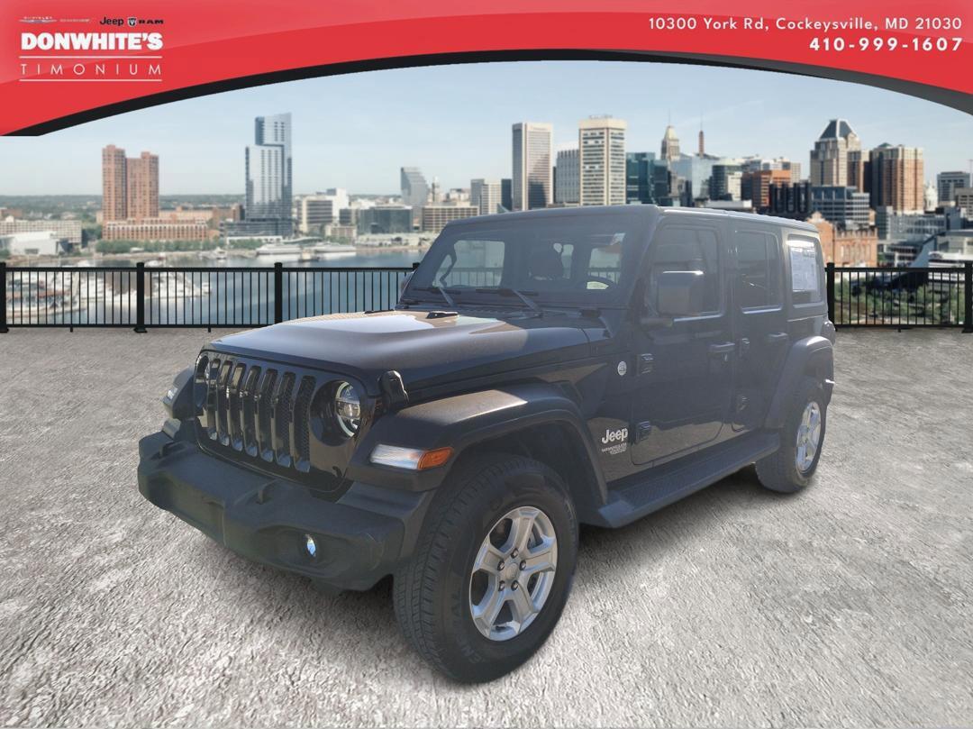 Used 2021 Jeep Wrangler Unlimited Sport S with VIN 1C4HJXDN7MW531455 for sale in Cockeysville, MD