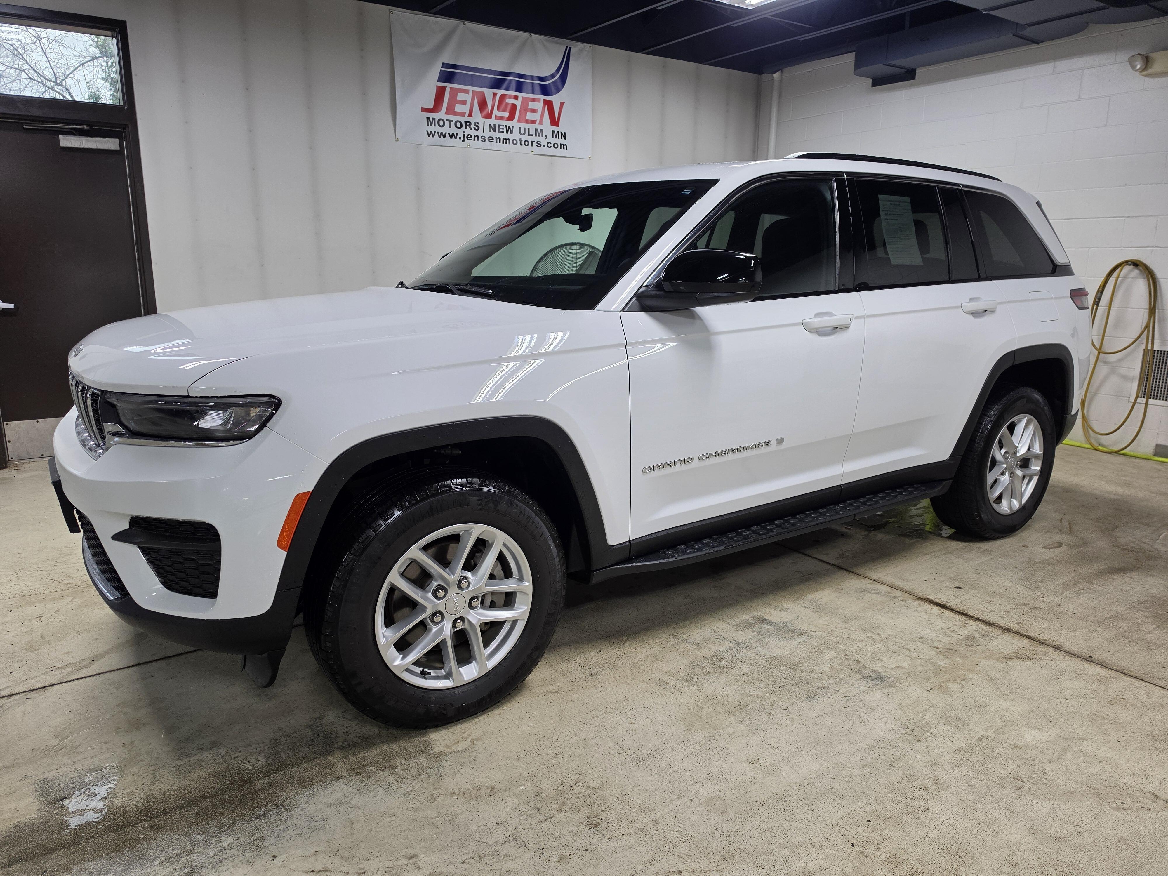 Used 2025 Jeep Grand Cherokee Laredo with VIN 1C4RJHAG8SC319033 for sale in New Ulm, Minnesota