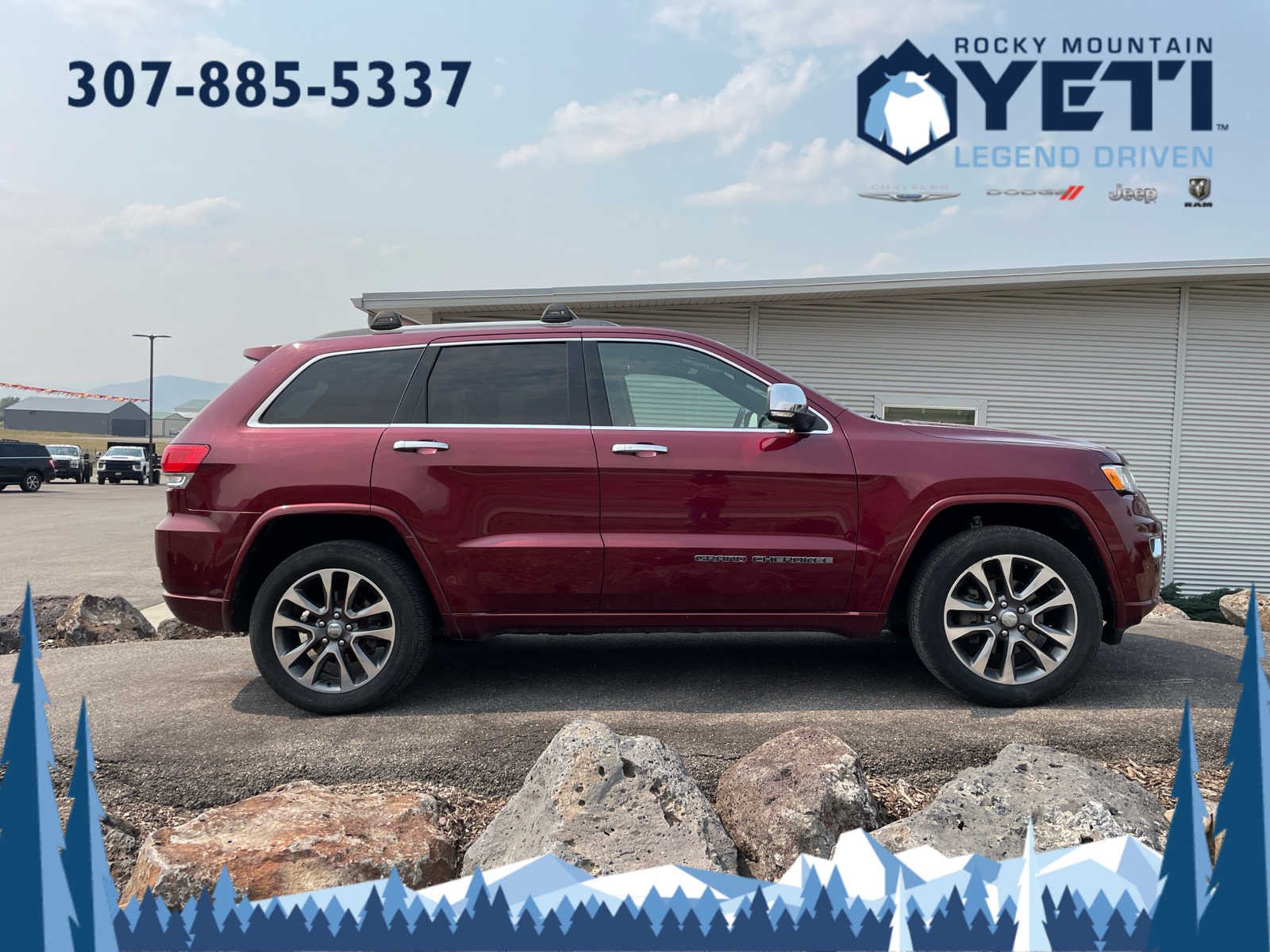 Used 2017 Jeep Grand Cherokee Overland with VIN 1C4RJFCG7HC920069 for sale in Afton, WY