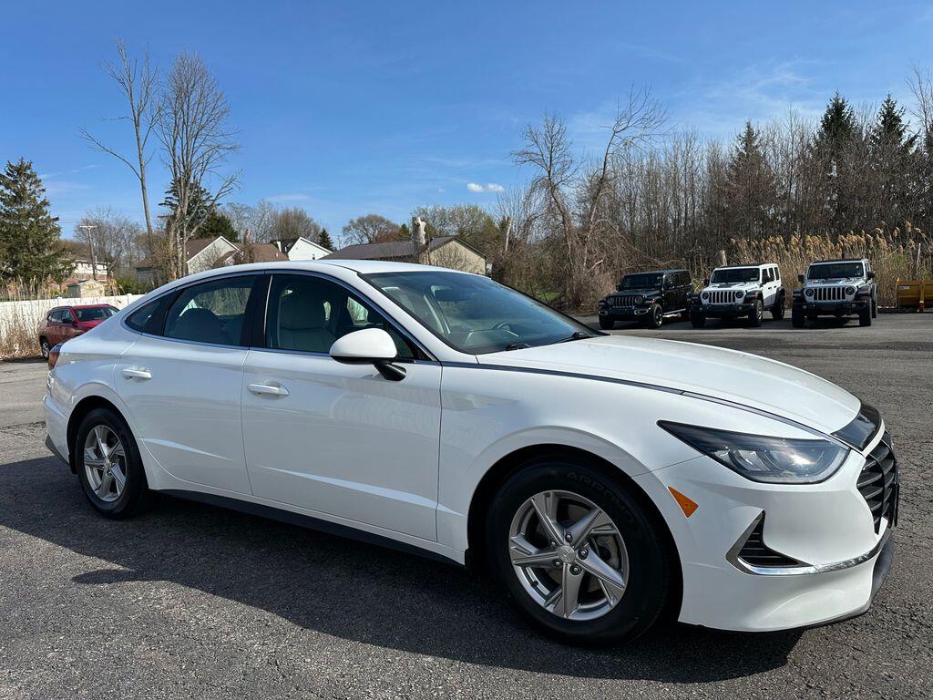 Certified 2021 Hyundai Sonata SE with VIN 5NPEG4JA5MH090173 for sale in Webster, NY