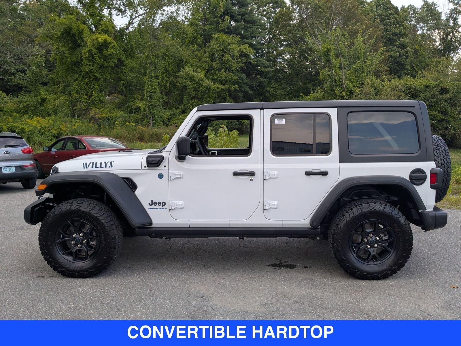 Used 2025 Jeep Wrangler 4xe Willys 4XE with VIN 1C4RJXN68SW591687 for sale in Brattleboro, VT