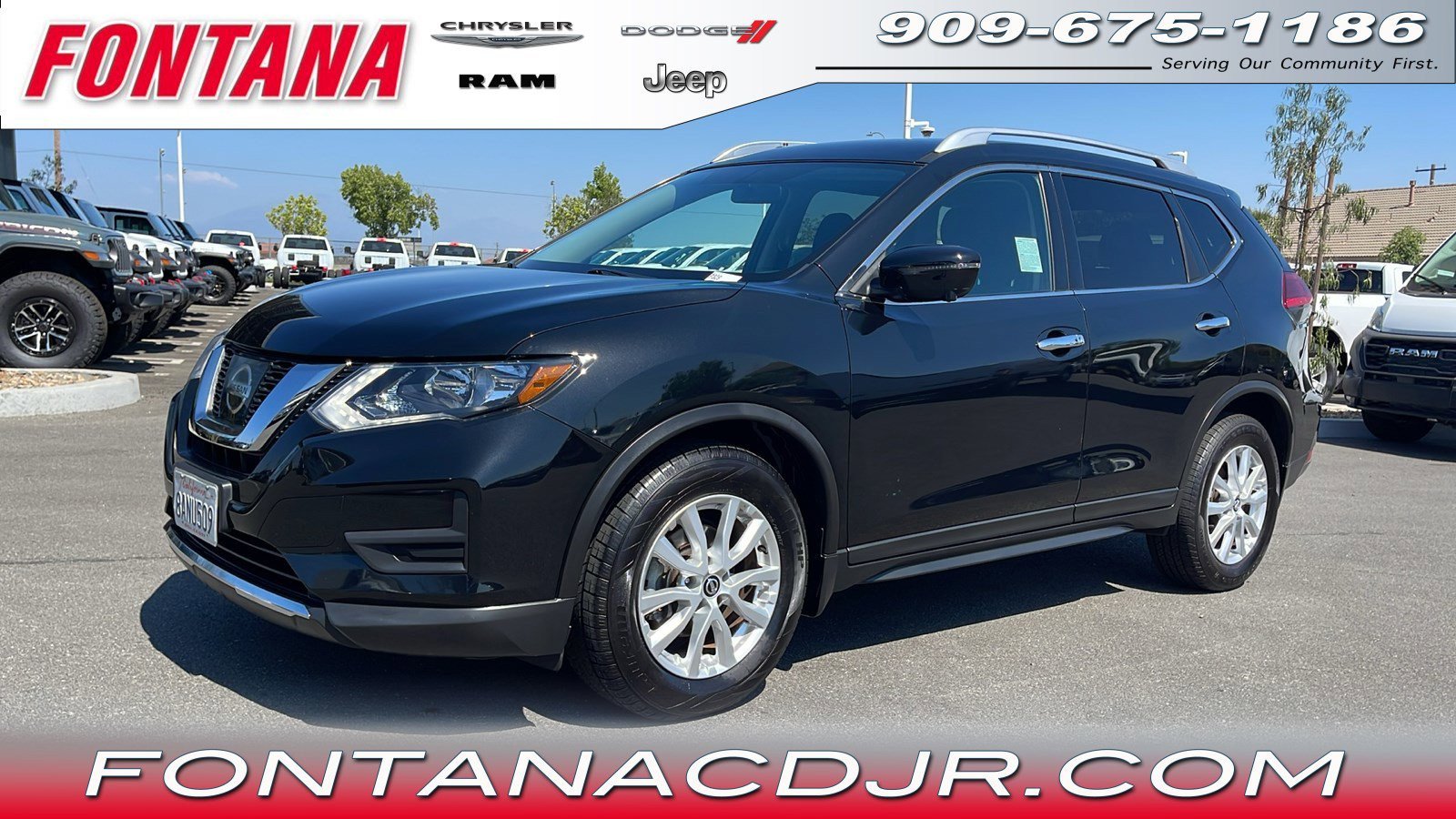 Used 2017 Nissan Rogue SV with VIN KNMAT2MT8HP577213 for sale in Fontana, CA