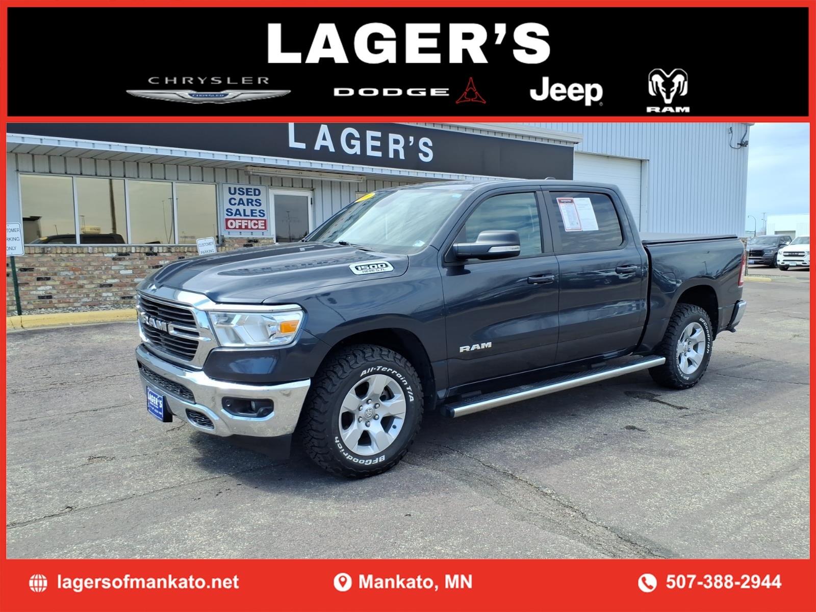 Used 2021 RAM Ram 1500 Pickup Big Horn/Lone Star with VIN 1C6SRFFT2MN662715 for sale in Mankato, Minnesota