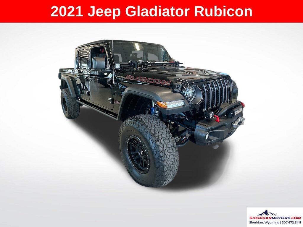 Used 2021 Jeep Gladiator Rubicon with VIN 1C6JJTBG7ML572756 for sale in Sheridan, WY