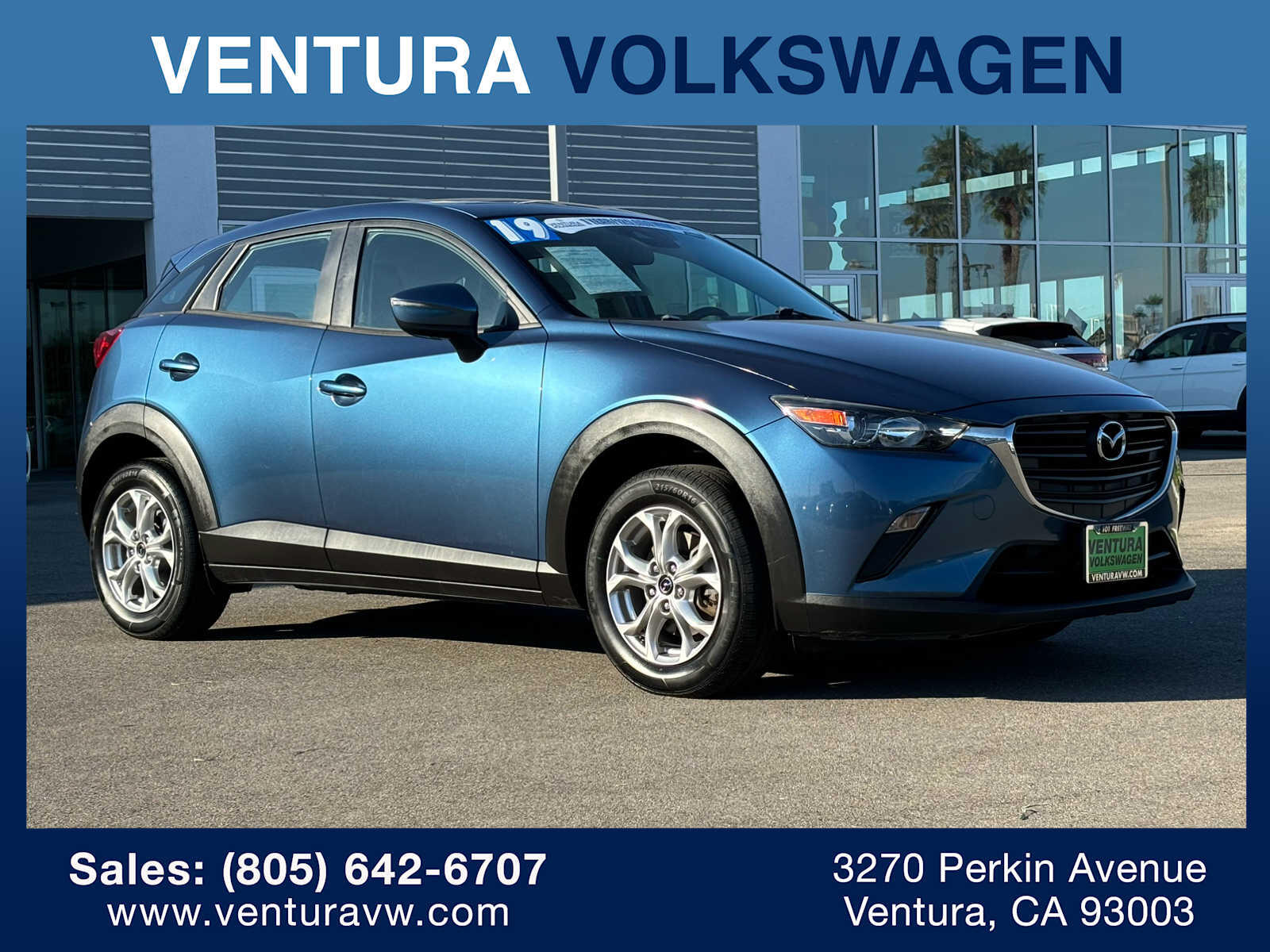 Used 2019 Mazda CX-3 Sport with VIN JM1DKFB71K0414786 for sale in Ventura, CA