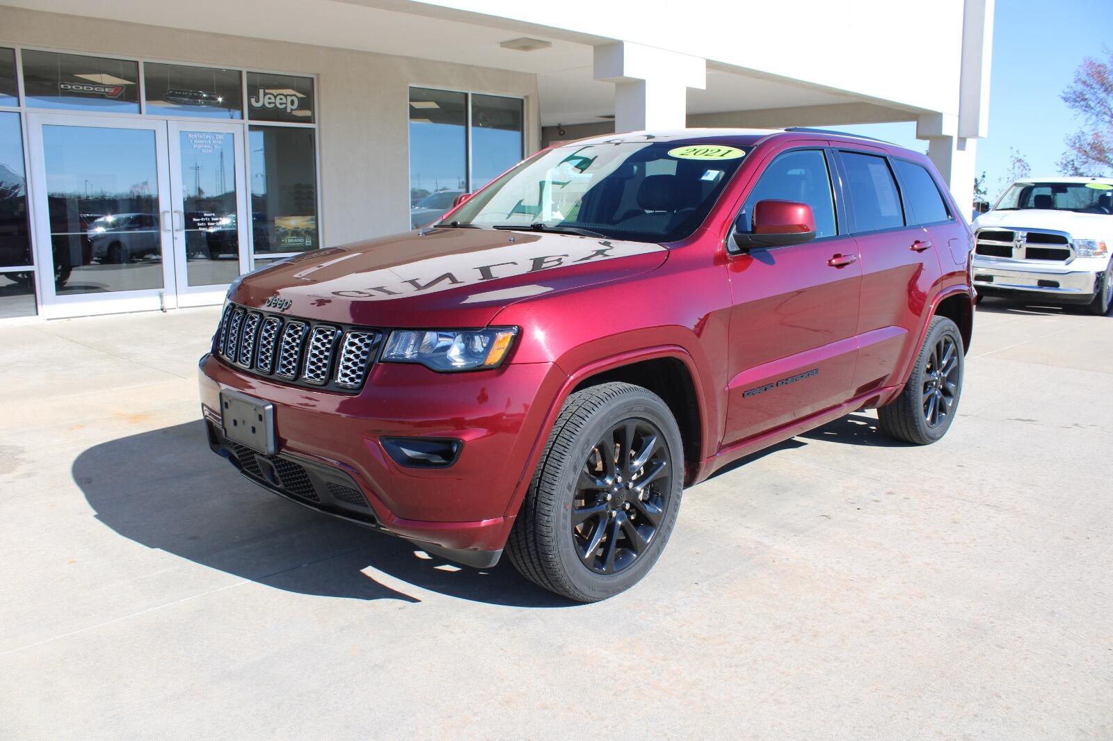 Certified 2021 Jeep Grand Cherokee Laredo X with VIN 1C4RJFAGXMC548238 for sale in Highland, IL