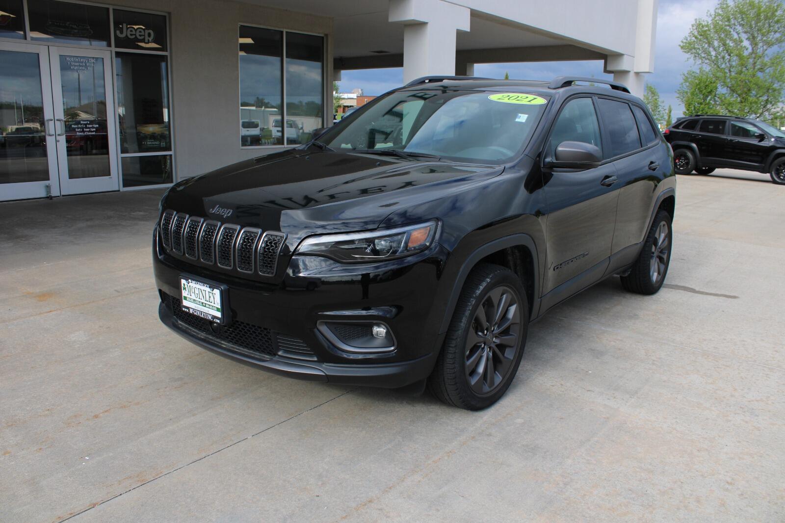 Certified 2021 Jeep Cherokee 80TH with VIN 1C4PJLMX2MD221084 for sale in Highland, IL