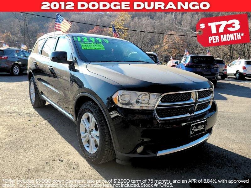 Used 2012 Dodge Durango SXT with VIN 1C4RDJAG3CC112713 for sale in Tamaqua, PA