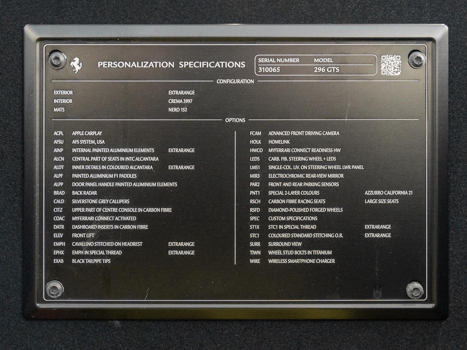 Used 2024 Ferrari 296 GTS Convertible