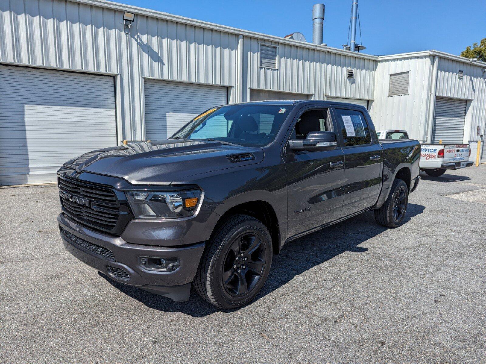 Used 2021 RAM Ram 1500 Pickup Big Horn/Lone Star with VIN 1C6SRFFTXMN649274 for sale in Cockeysville, MD