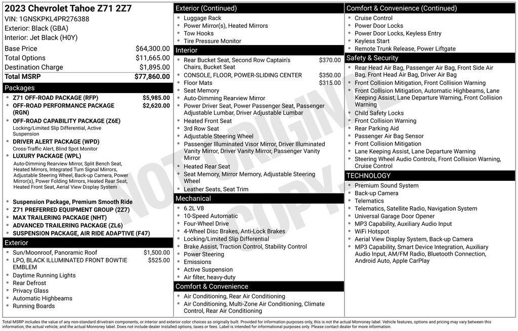2023 Chevrolet Tahoe Z71 - Photo 6