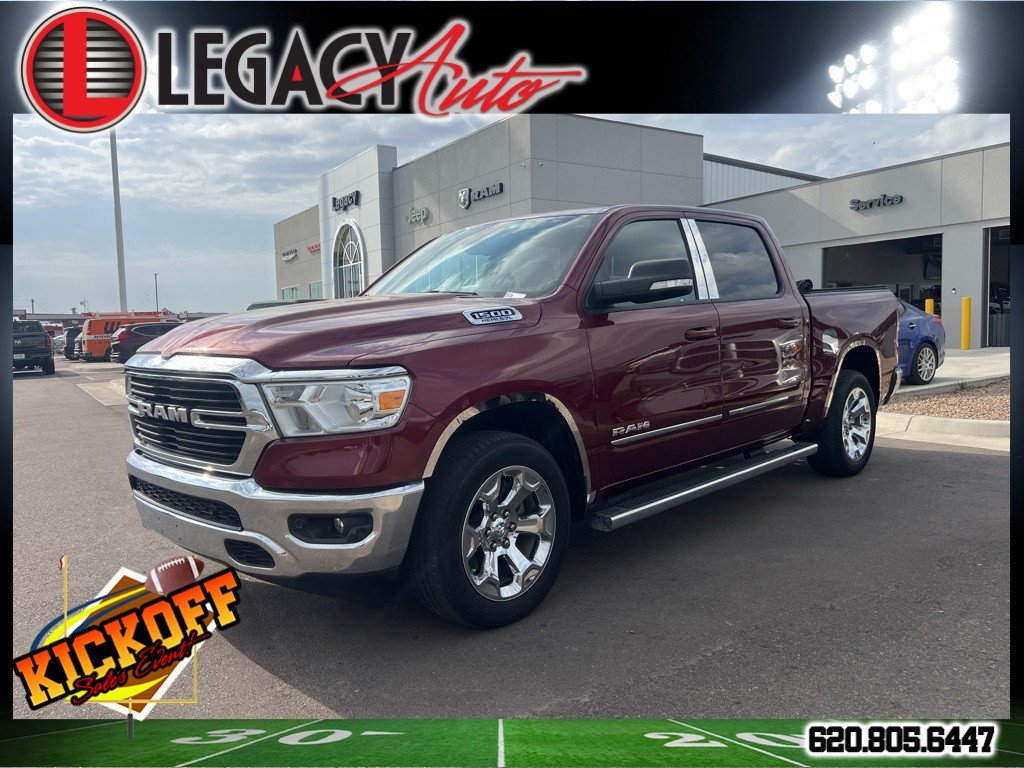 Used 2021 RAM Ram 1500 Pickup Big Horn/Lone Star with VIN 1C6SRFFT9MN639206 for sale in Garden City, KS