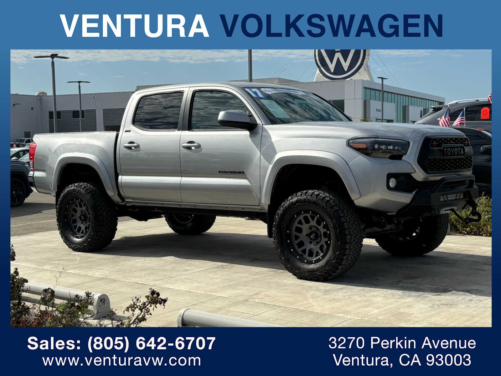 Used 2017 Toyota Tacoma SR5 with VIN 3TMCZ5AN7HM062448 for sale in Ventura, CA