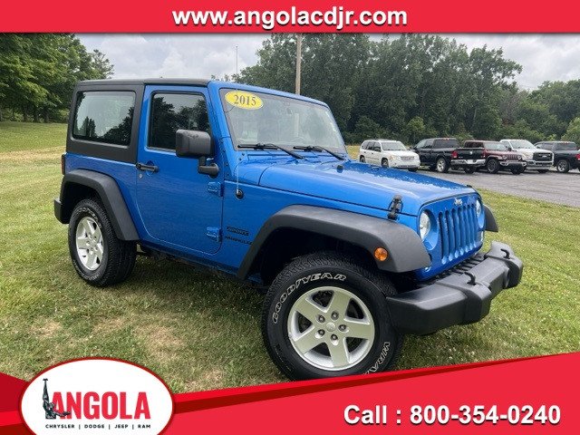 Used 2015 Jeep Wrangler Sport with VIN 1C4AJWAG2FL637074 for sale in Angola, IN