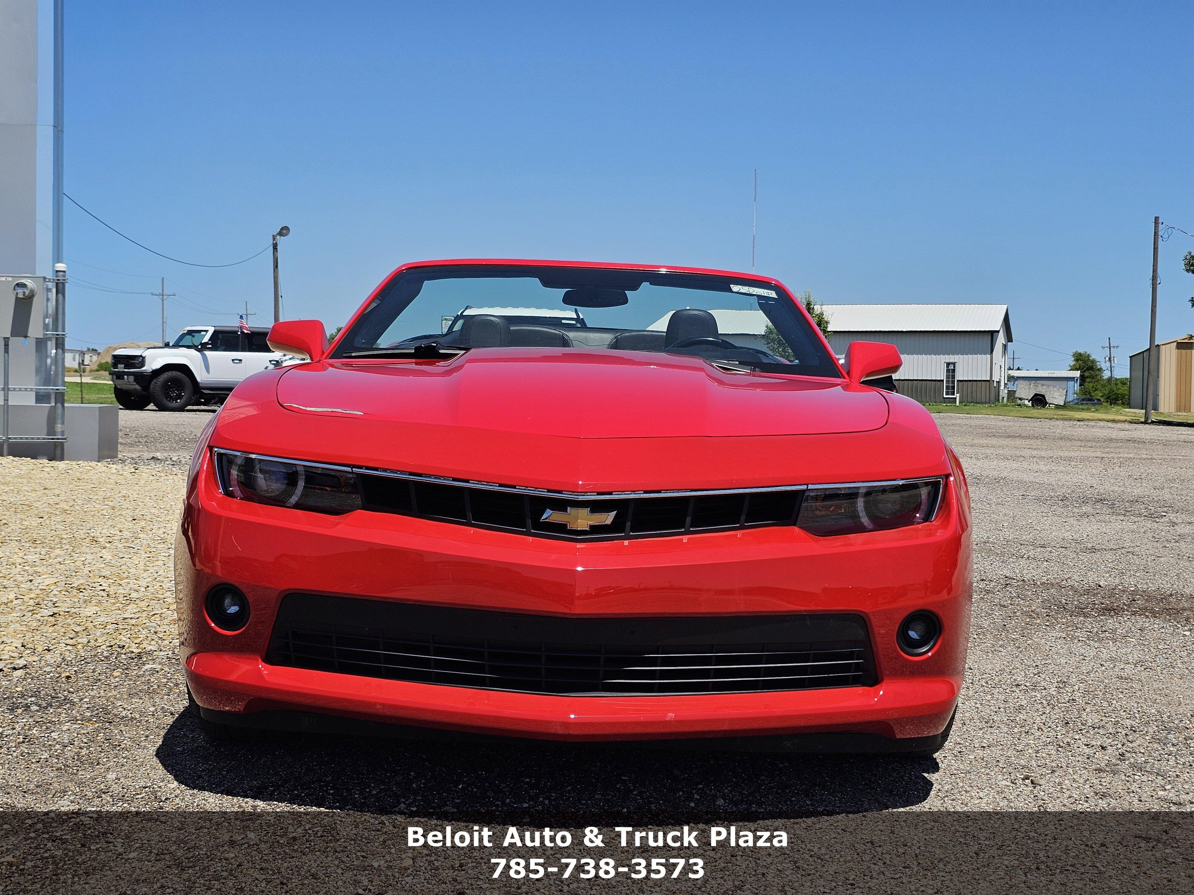 Used 2014 Chevrolet Camaro 2LT with VIN 2G1FC3D34E9247843 for sale in Beloit, KS
