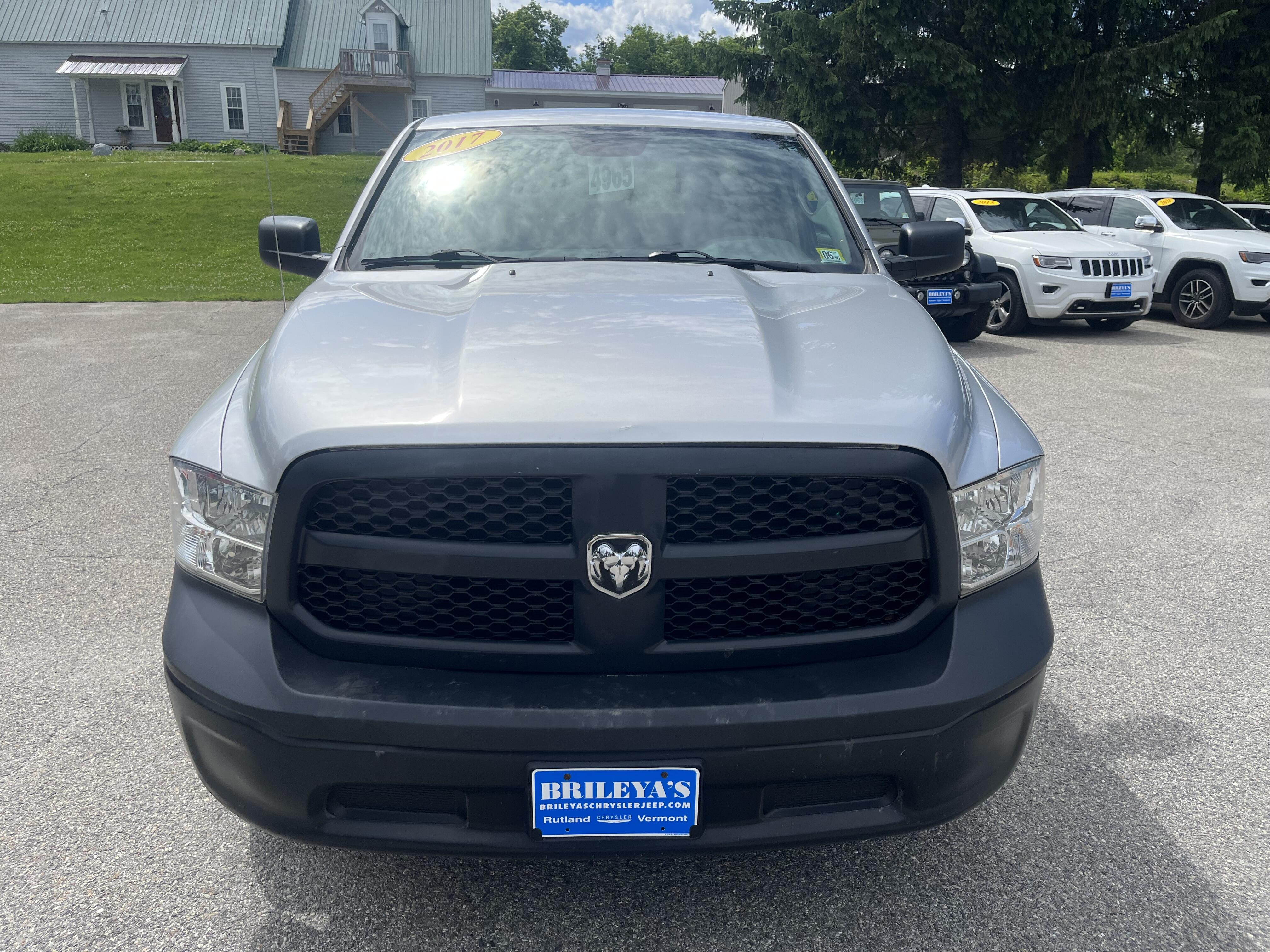 Silver 2017 RAM 1500 Pickup Truck Four-Wheel Drive Automatic
