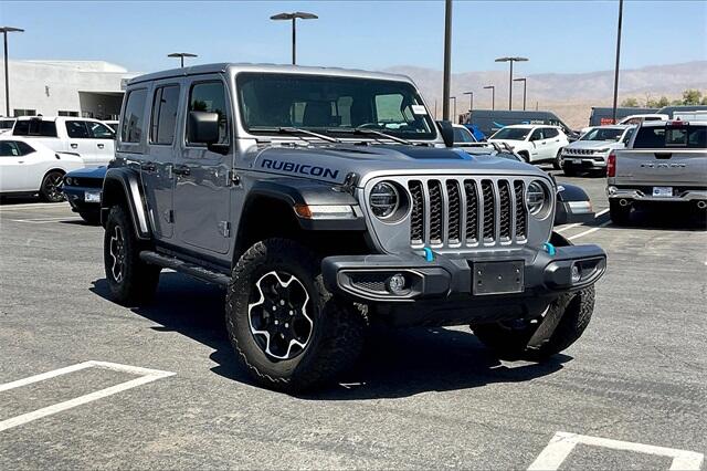 Used 2021 Jeep Wrangler Unlimited Rubicon 4XE with VIN 1C4JJXR60MW745187 for sale in Indio, CA